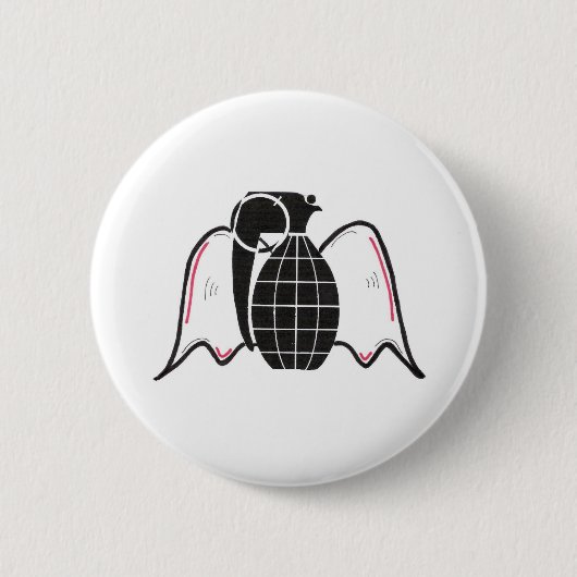 "Grenade Angel" Ronde Button 5,7 Cm (Voorkant)