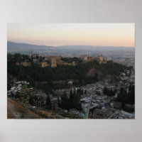 Grenade Espagne, Alhambra Valeur Poster Papier