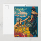 Grenade, Espagne, deux filles, carte postale de vo (Devant / Derrière)