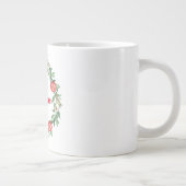 Grenade florale rose Jumbo Kindness Mug (Droite)