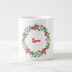 Grenade florale rose Jumbo Love Mug