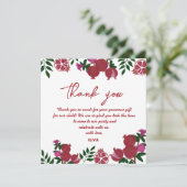 Grenade Fruit frais Carte de remerciements d'anniv (Debout devant)