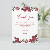 Grenade Fruit frais Carte de remerciements d'anniv (Debout devant)