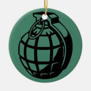 GRENADE KERAMISCH ORNAMENT