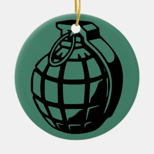 GRENADE KERAMISCH ORNAMENT (Voorkant)