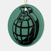 GRENADE KERAMISCH ORNAMENT (Links)