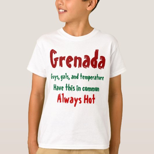 Grenade, t-shirts pour filles chaudes et garçons (Devant)