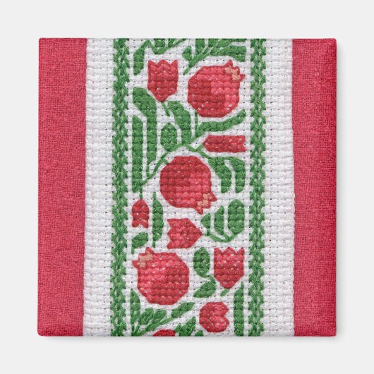 Grenades et aimant en soie (Devant)