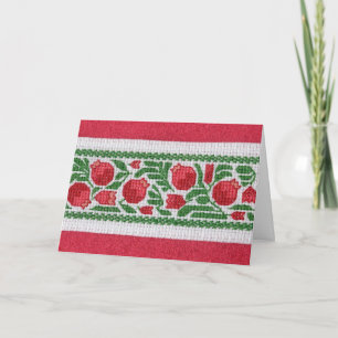 Grenades et carte pour notes de soie