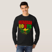 Grenadian Roots Grenada Pride Flag T-shirt (Voorkant volledig)
