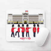 Grenadier-bewakers op parade muismat (Met muis)