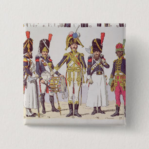 Grenadier Guards of the First Empire Vierkante Button 5,1 Cm
