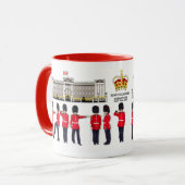Grenadier Guards sur la Mug du couronnement de déf (Devant gauche)
