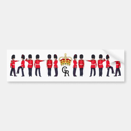 Grenadier Guardsmen Crown en Monogram Bumpersticker (Voorkant)