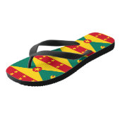 Grenadische vlag teenslippers (Schuin)
