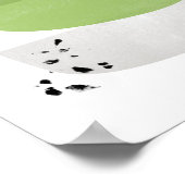 grenery abstract, minimum poster print (Coin)