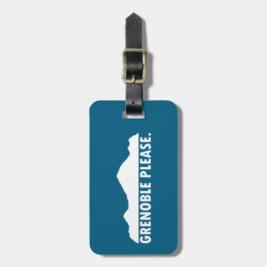 Grenoble Frankrijk alstublieft Bagagelabel (Voorkant verticaal)
