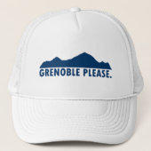 Grenoble Frankrijk alstublieft Trucker Pet (Voorkant)