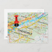 Grenoble, Frankrijk Briefkaart (Voorkant / Achterkant)