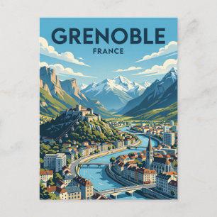 Grenoble Frankrijk Briefkaart