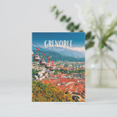 Grenoble Photo Vintage Briefkaart (Staand voorkant)