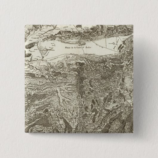 Grenoble Vierkante Button 5,1 Cm (Voorkant)