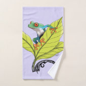 Grenouille à arbre rouge (Serviette à main)