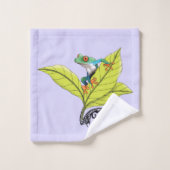 Grenouille à arbre rouge (Gant de toilette)