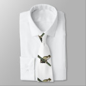 Grenouille à arbre vert peinte, cravate (Attaché)