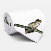 Grenouille à arbre vert peinte, cravate (Roulé)
