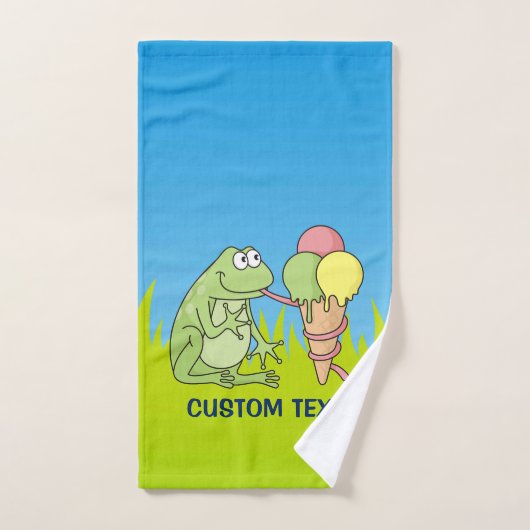 Grenouille à crème glacée (Serviette à main)