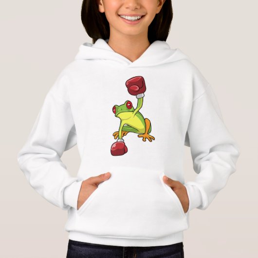 Grenouille à la boîte avec gants de boxe (Devant)