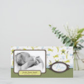 Grenouille à ruban et Faire-part de naissance à li (Debout devant)