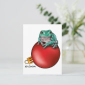 Grenouille arboricole - carte de vacances (Debout devant)