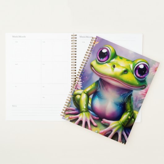 Grenouille Avec Art numérique Fleur (Devant avec enveloppe)