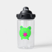 Grenouille avec bouteille d'eau du coeur (Salle de sport)