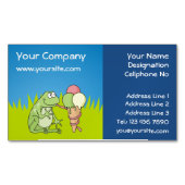 Grenouille avec Carte de visite magnétique Icecrea (devant)