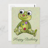 Grenouille avec carte postale (Devant / Derrière)