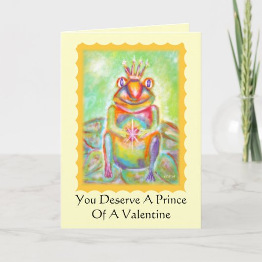 Grenouille avec le Prince Potentiel Carte Saint Va (Devant)