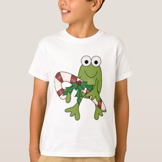Grenouille avec Sucres de canne T-shirts et cadeau (Devant)