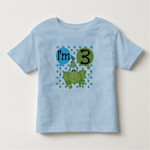 Grenouille Bleue 3ème Anniversaire Tshirts et cade