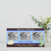 Grenouille bleue et Faire-part de naissance de Lot (Debout devant)