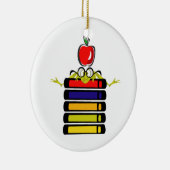 grenouille caricaturale et ornement de livres (Droite)