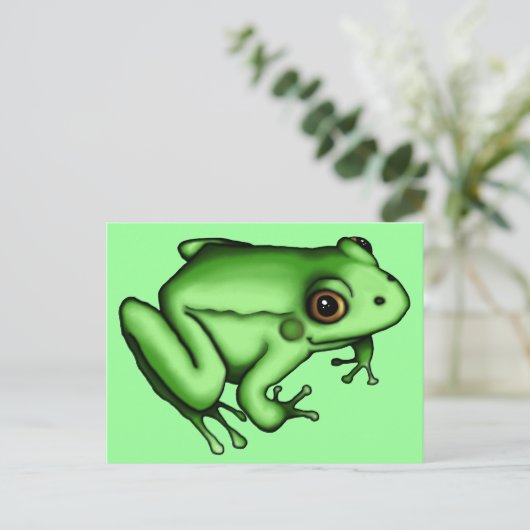 Grenouille, carte postale (Debout devant)