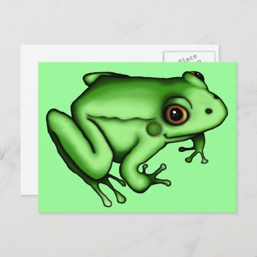 Grenouille, carte postale (Devant / Derrière)