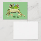 Grenouille Cartes de remerciement (Devant / Derrière)