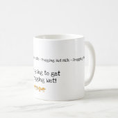 Grenouille, Champignons, Frogging Hot Milk Mug (Devant droit)