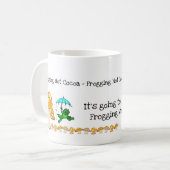 Grenouille, Champignons, Frogue Chaud Cocoa Mug (Devant gauche)