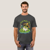 Grenouille Chill – T-Shirt aux Vibes Drôles et Dét (Devant entier)