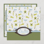 Grenouille coassante et libellule merci (Devant / Derrière)